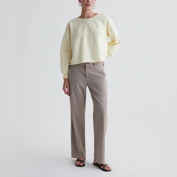 AG Caden Straight Trouser in SULFUR DESERT TAUPE - Picture 1 of 10